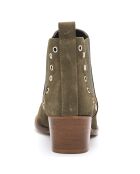 Chelsea Boots en Velours de Cuir Vilma kaki - Talon 4.5 cm